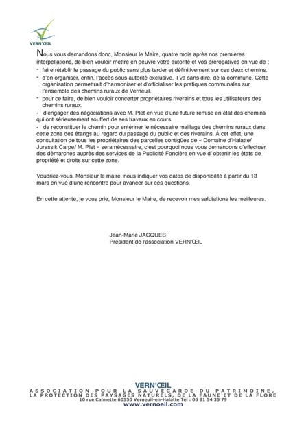 lettre administrative demande de rencontre