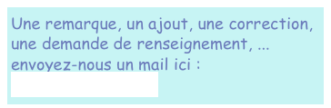 Une remarque, un ajout, une correction, 
une demande de renseignement, ...
envoyez-nous un mail ici :
vernoeil@orange.fr